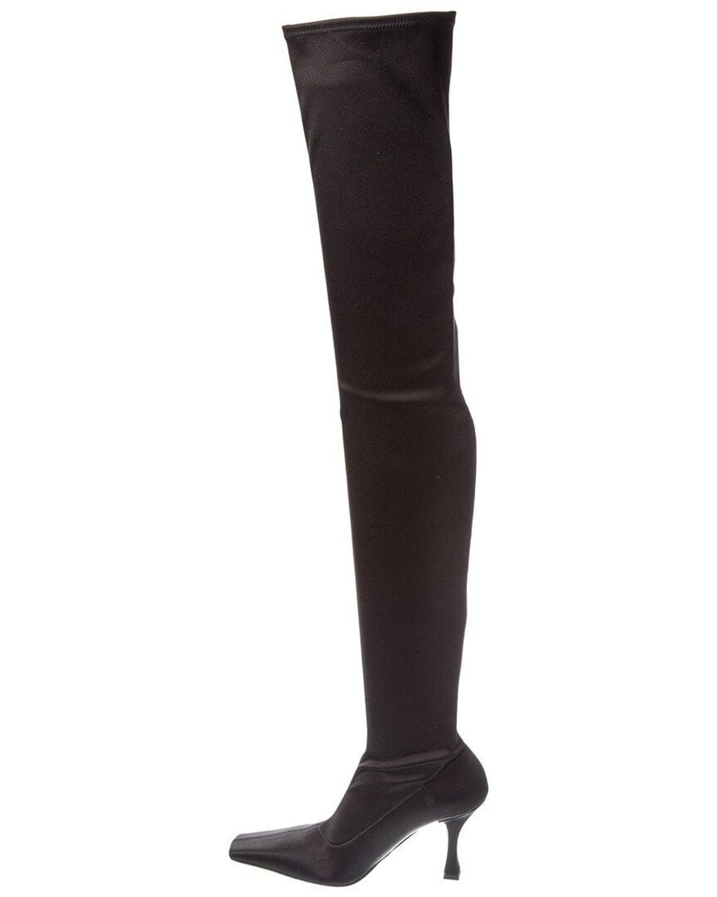 Proenza Schouler Brown Satin Over-The-Knee Boot
