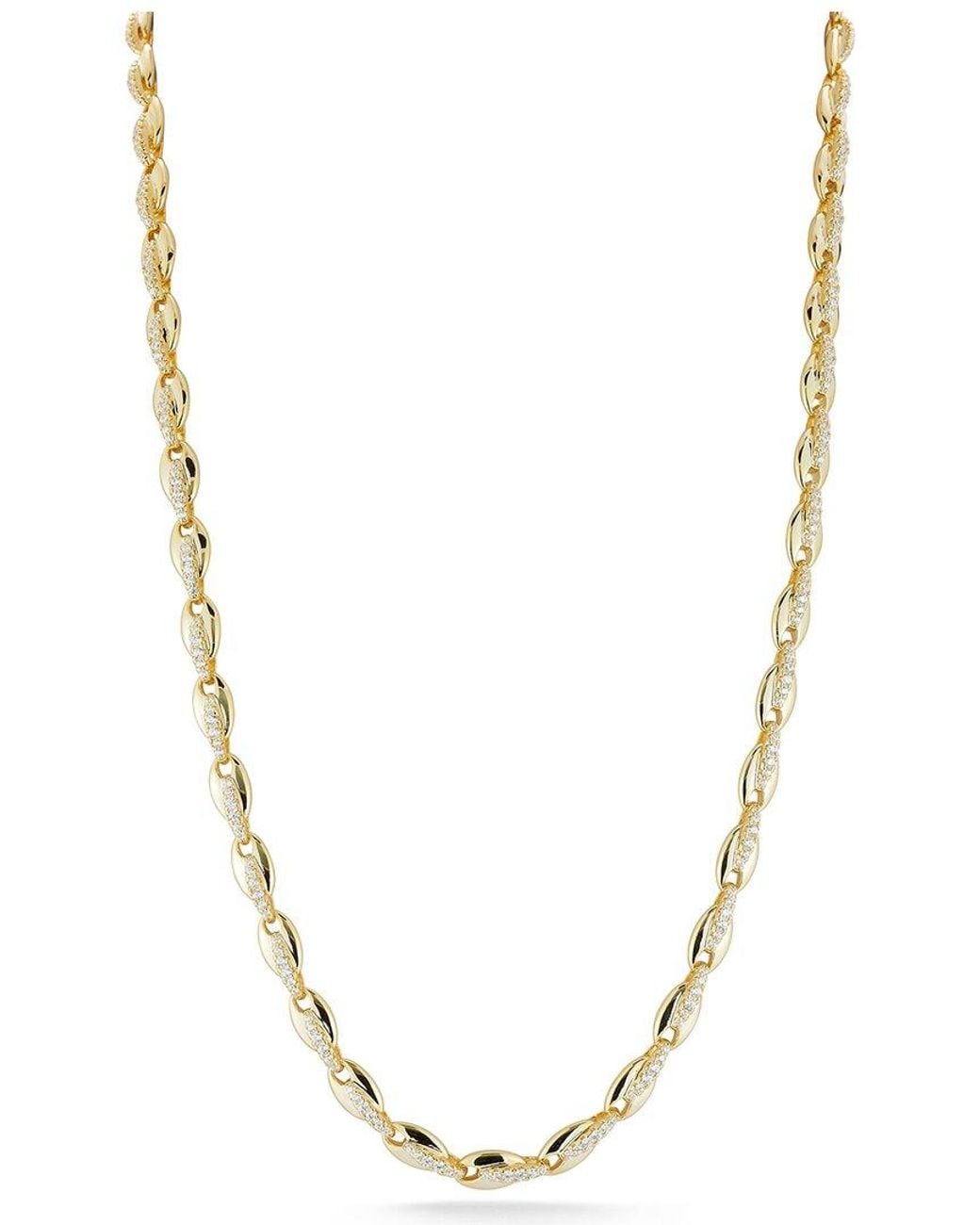 Glaze Jewelry Metallic 14K Over Cz Necklace