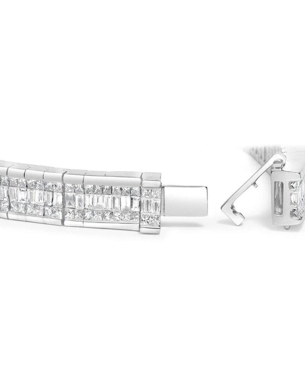 Haus of Brilliance White 14K 8.38 Ct. Tw. Diamond Link Bracelet