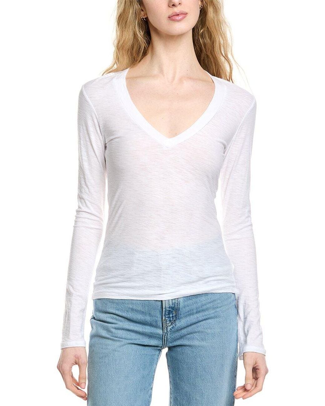 James Perse Black 2Pk Relaxed V-Neck T-Shirt