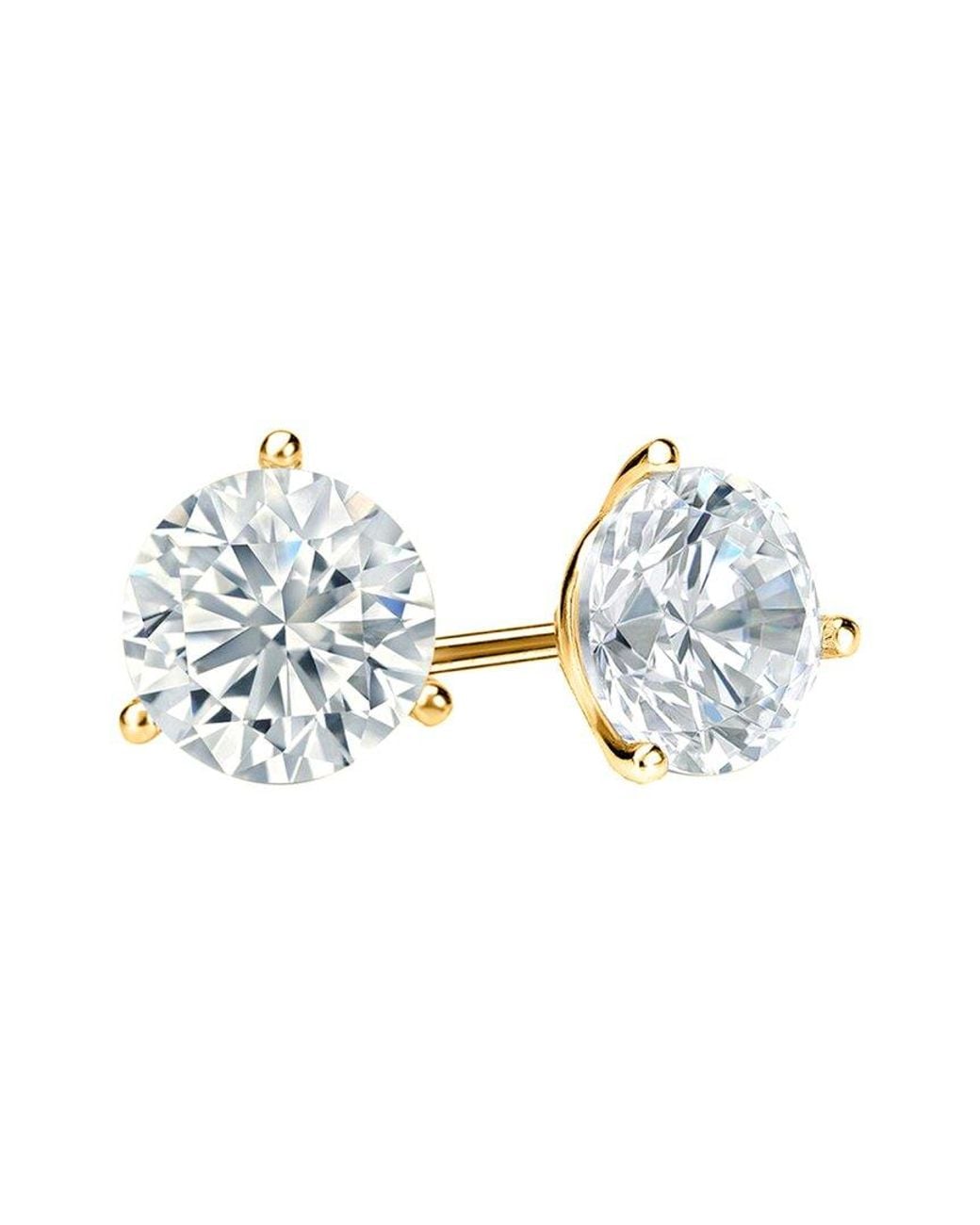 Diana M Metallic Diana M. Fine Jewelry 14K 10.00 Ct. Tw. Lab-Grown Diamond Studs