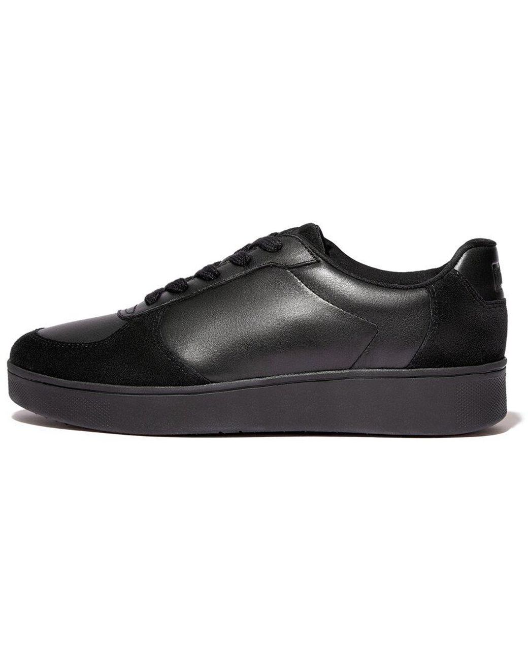 Fitflop Black Rally Leather & Suede Sneaker
