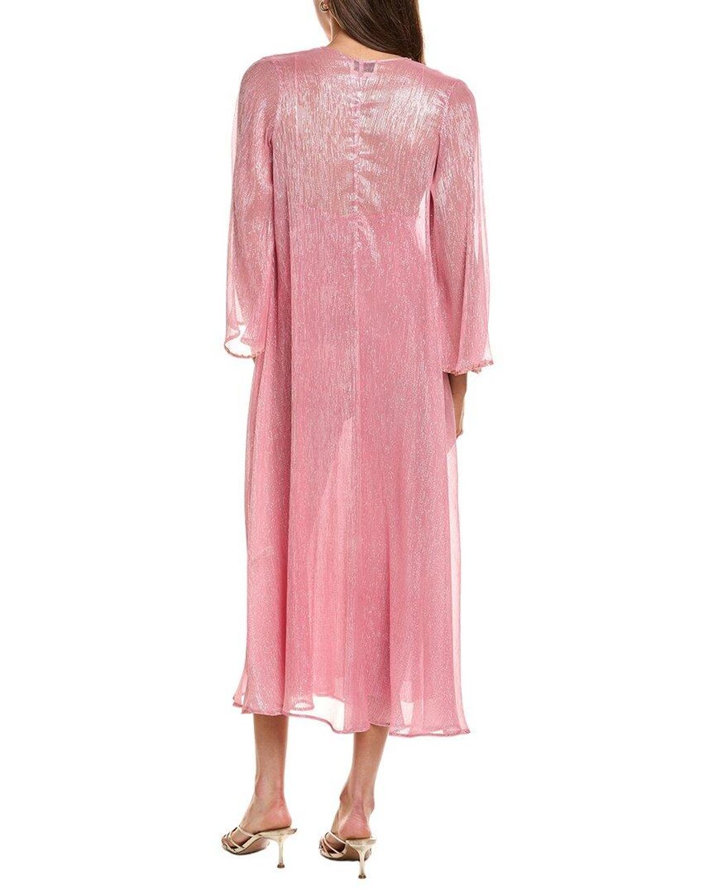 Forte_forte Pink Silk-Blend Maxi Dress