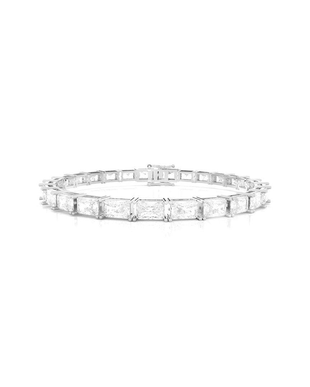 Amairah White 14K 15.00 Ct. Tw. Lab-Grown Diamond Tennis Bracelet