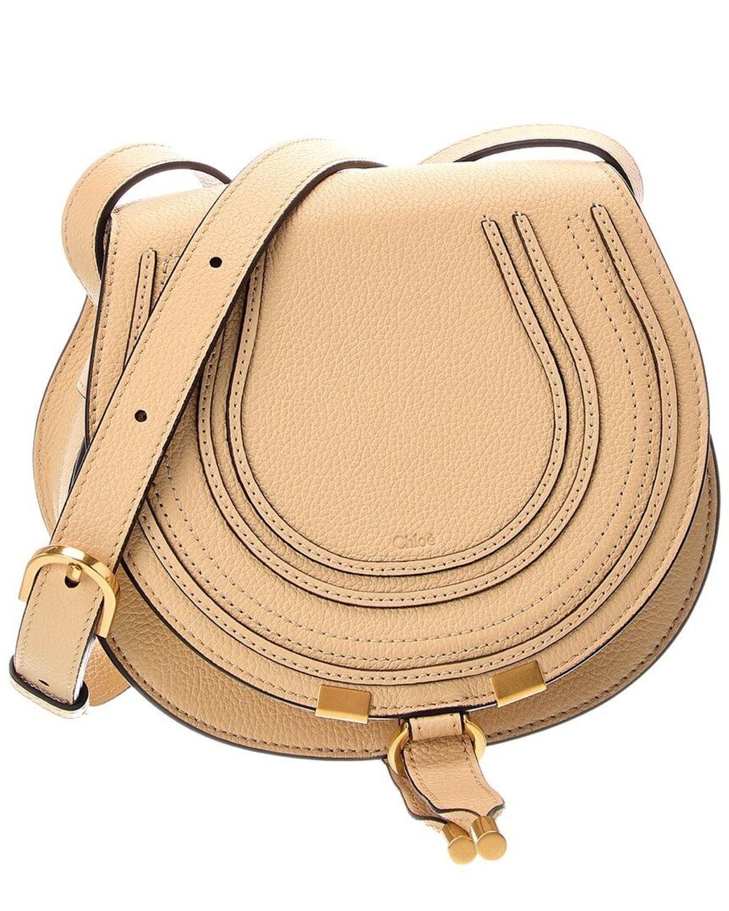 Chloé Natural Marcie Leather Satchel