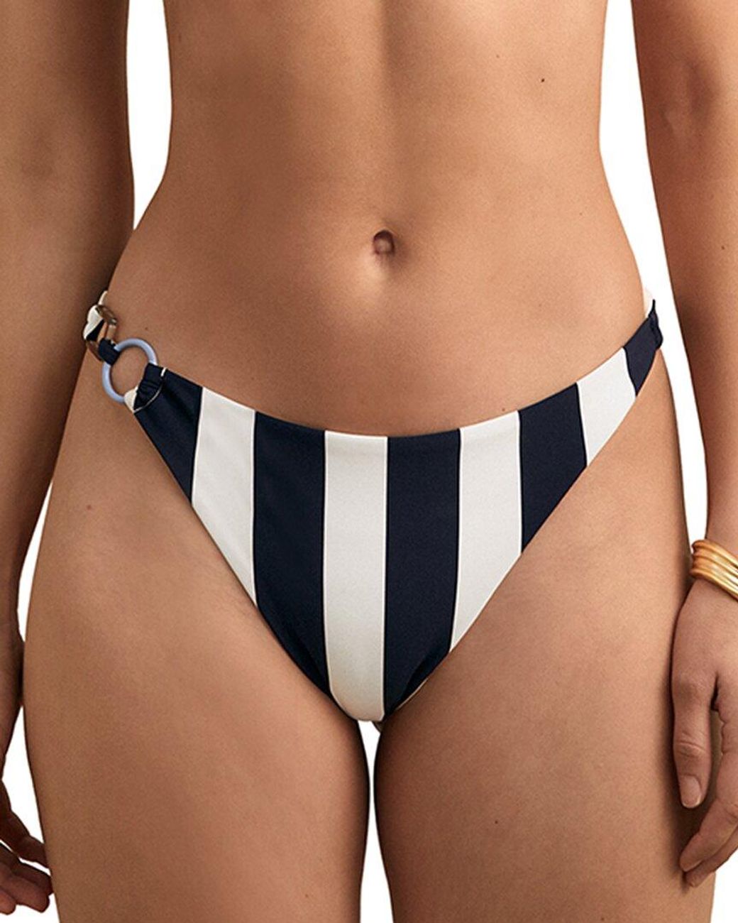 Reiss Blue Bridgette Fixed Bikini Bottom