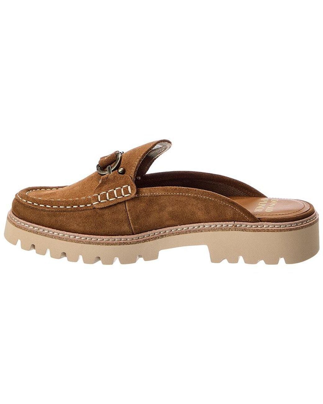 Donald J Pliner Brown Hassie Suede Loafer