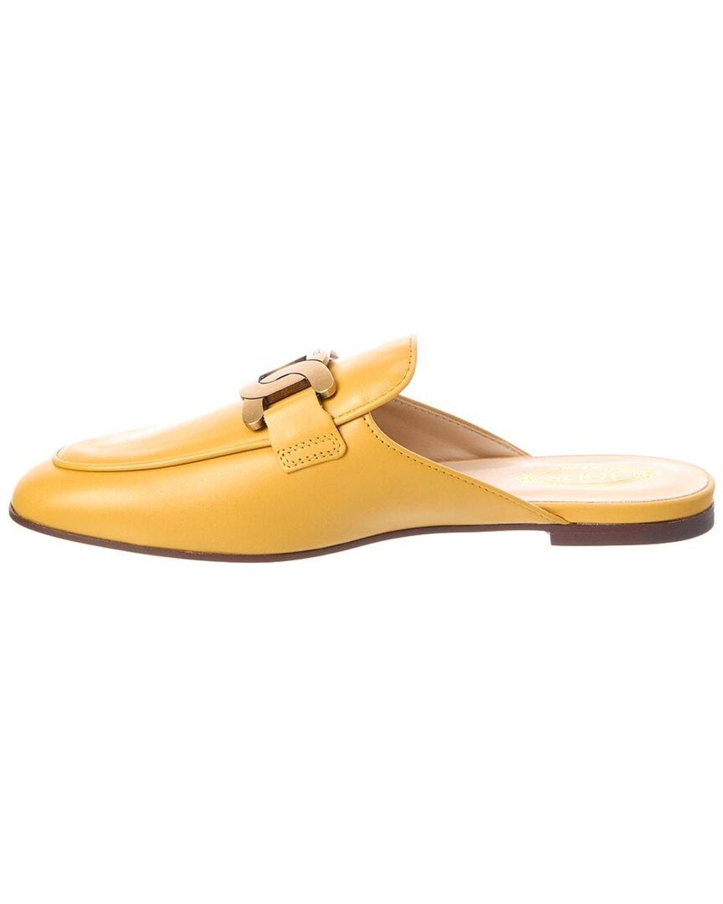 Tod's Metallic Leather Mule