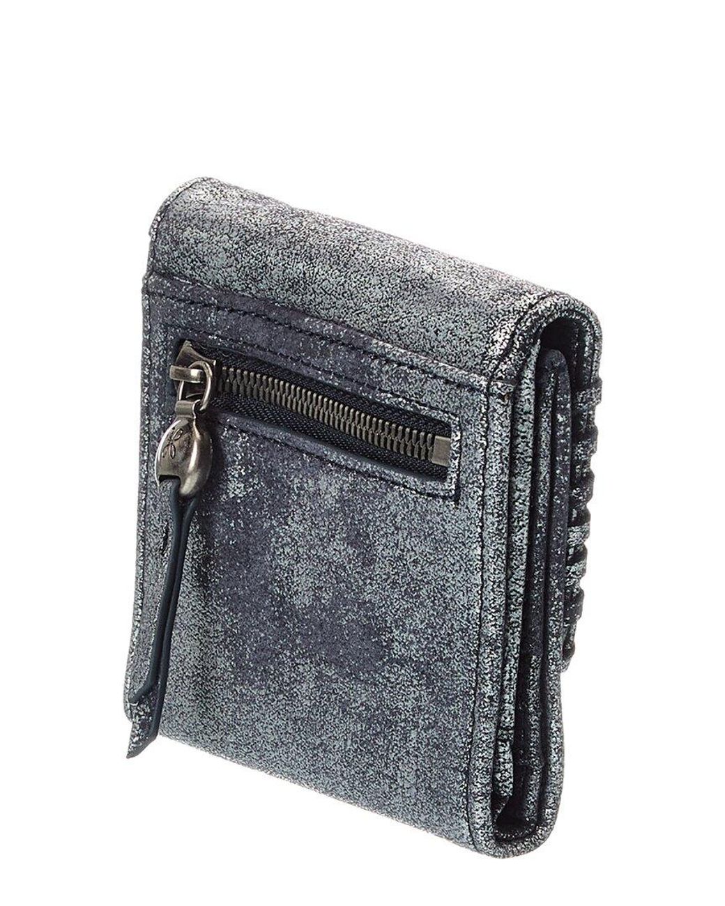 Hobo International Gray Foray Small Leather Wallet