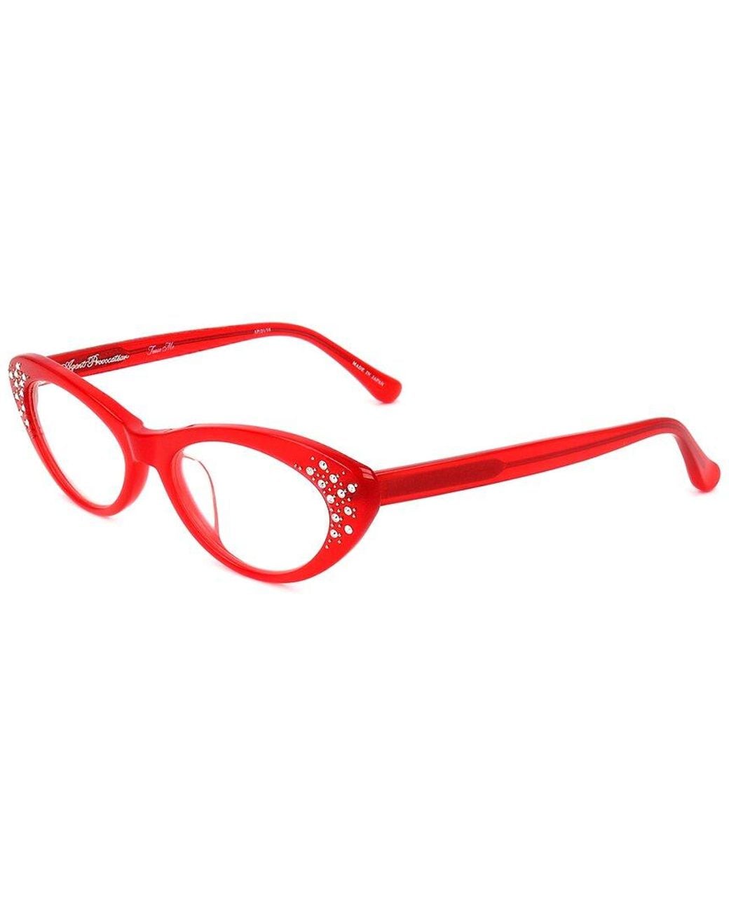 Linda Farrow Red Agent Provocateur By Ap21 52mm Optical Frames