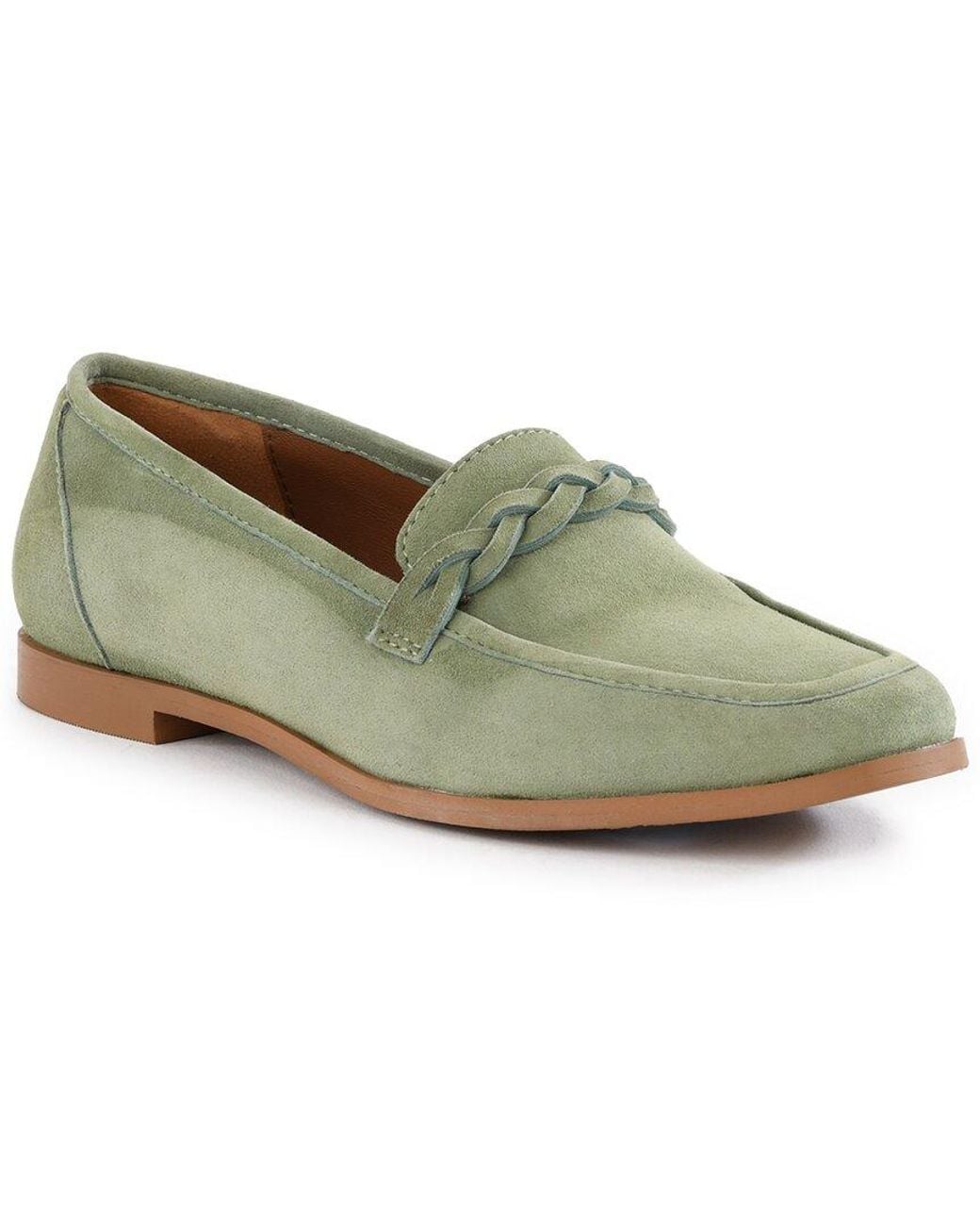 Seychelles Green Suede Loafer