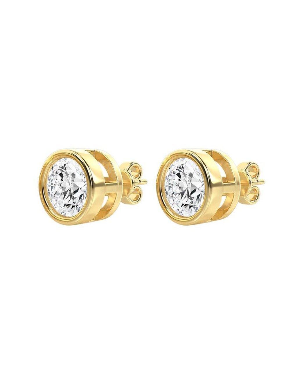 Diana M Metallic Diana M. Fine Jewelry 14k 1.04 Ct. Tw. Lab Grown Diamond Studs