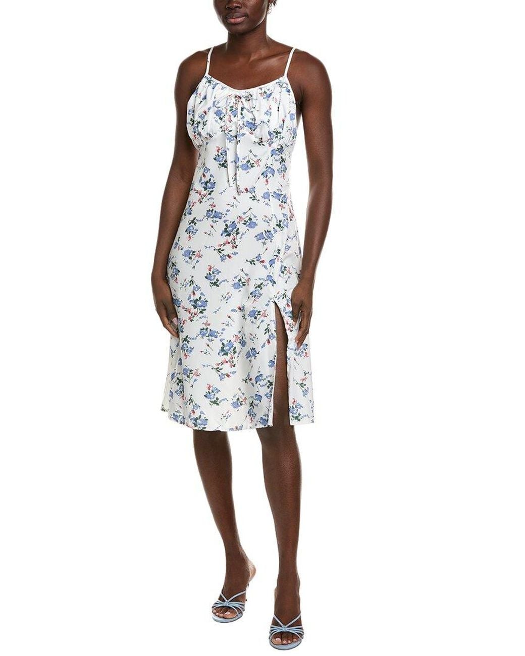 IPPONELLI White Floral Midi Dress