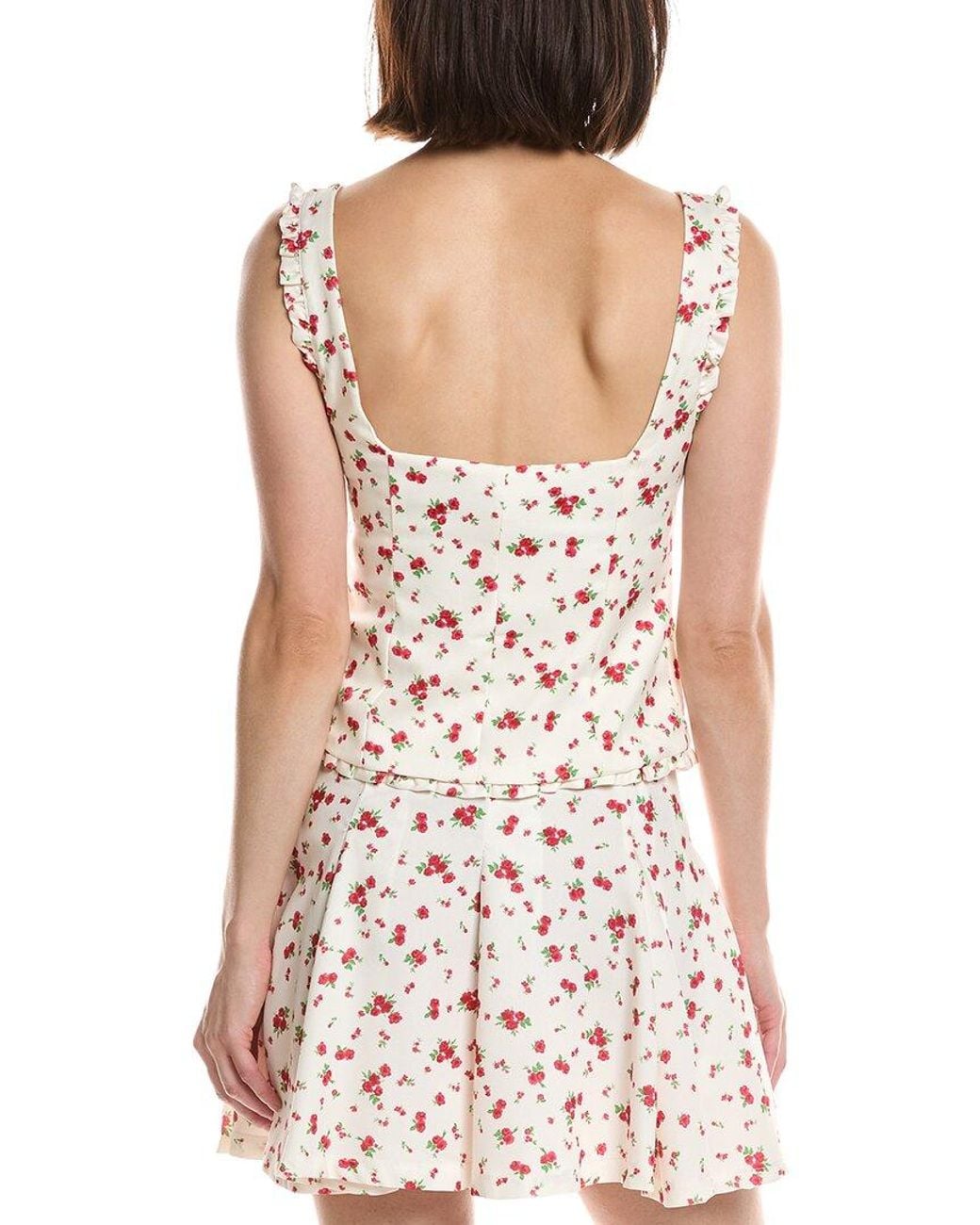 HL Affair White Floral Blouse