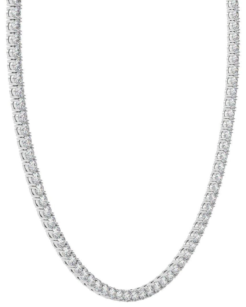 Diamond Select Cuts White 14K 25.00 Ct. Tw. Diamond Pendant Necklace