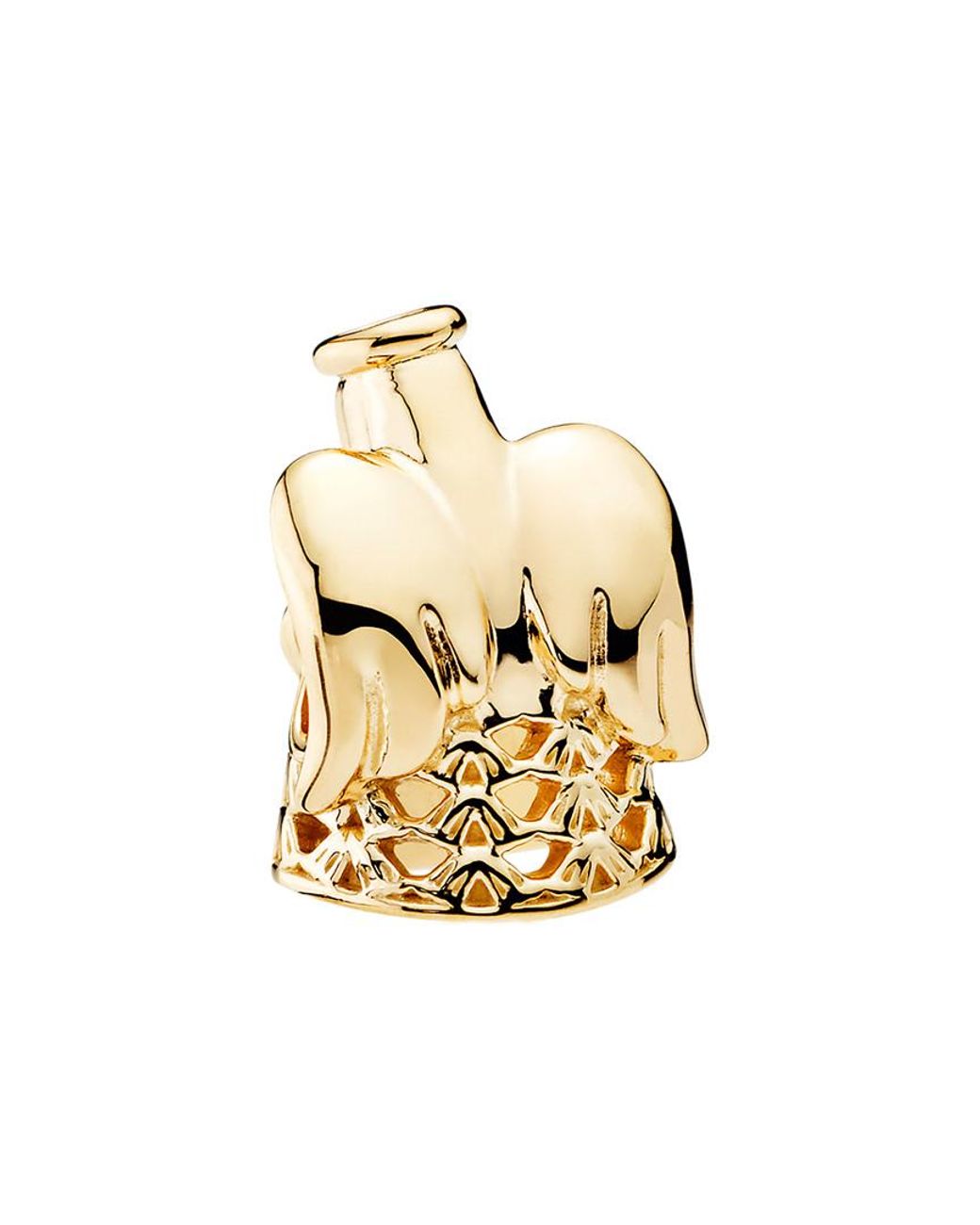 PANDORA 14k Gold Angel Of Grace Charm in Metallic | Lyst
