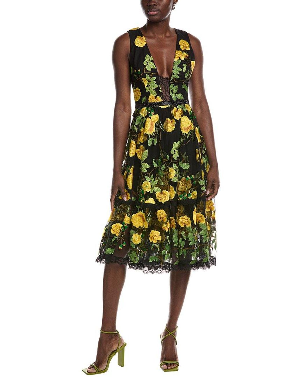 HELSI Yellow Cathy Midi Dress