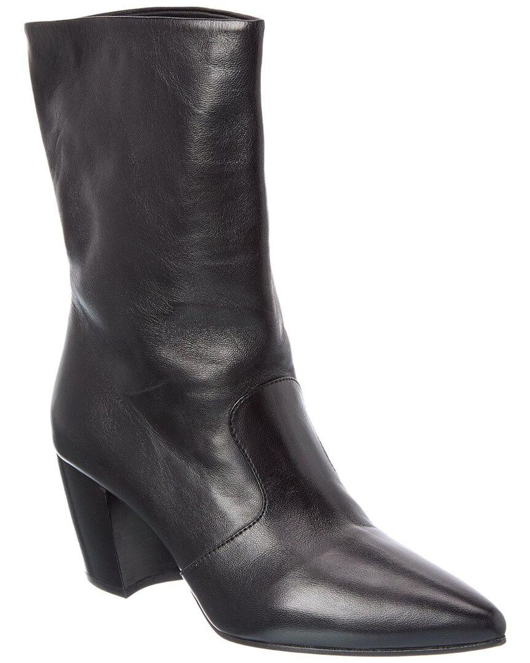 Prada Black 65 Leather Bootie
