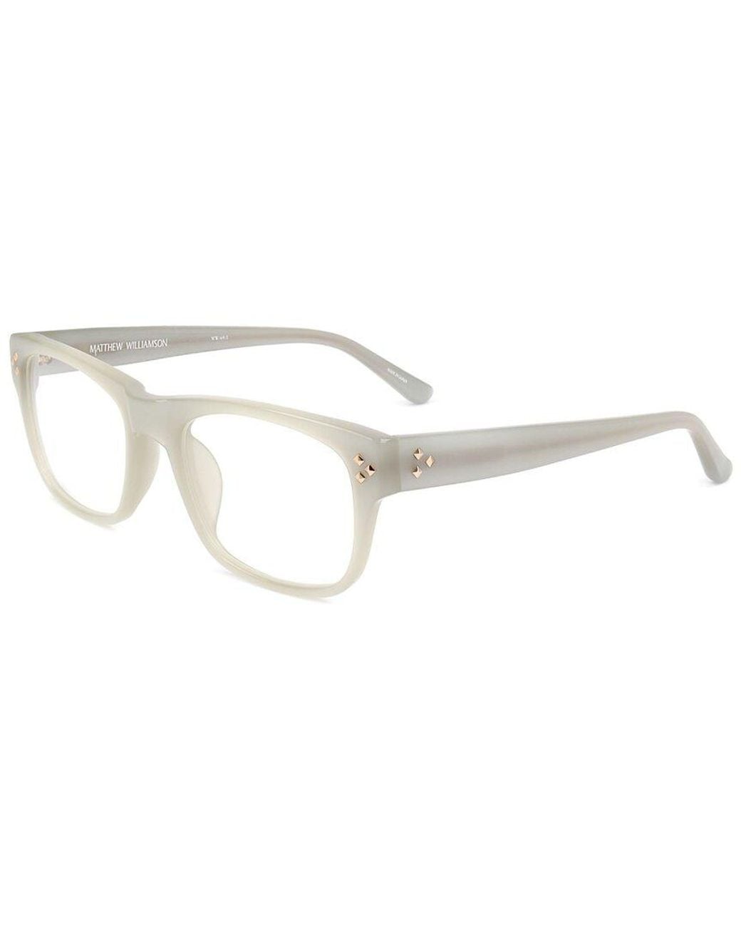 Linda Farrow White Matthew Williamson By Linda Farrow Mw69 51Mm Optical Frames
