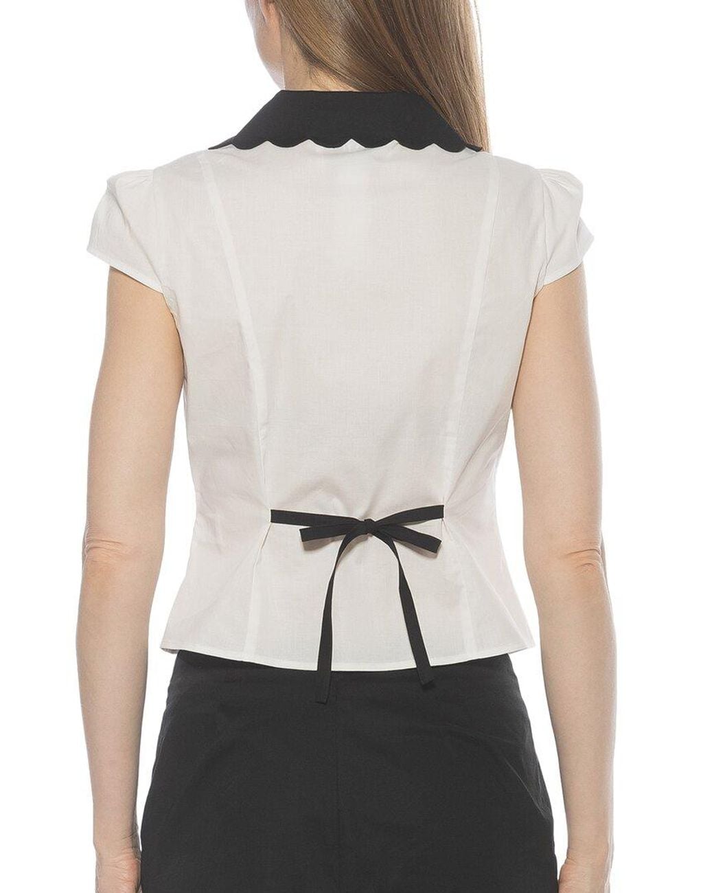 Alexia Admor White Gulianna Top
