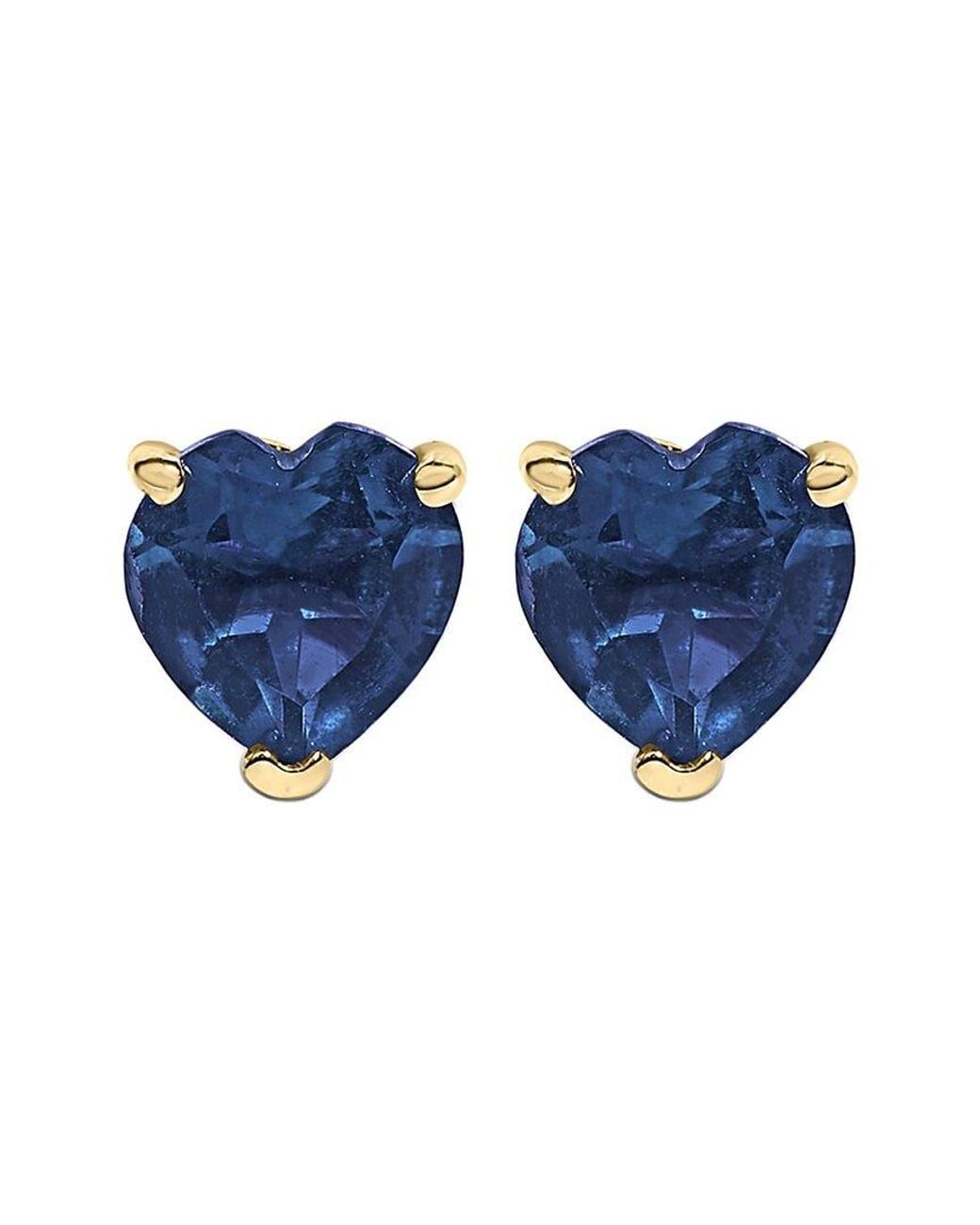 Haus of Brilliance Blue Colorful Gemstones 14K 0.90 Ct. Tw. Sapphire Stud Earrings