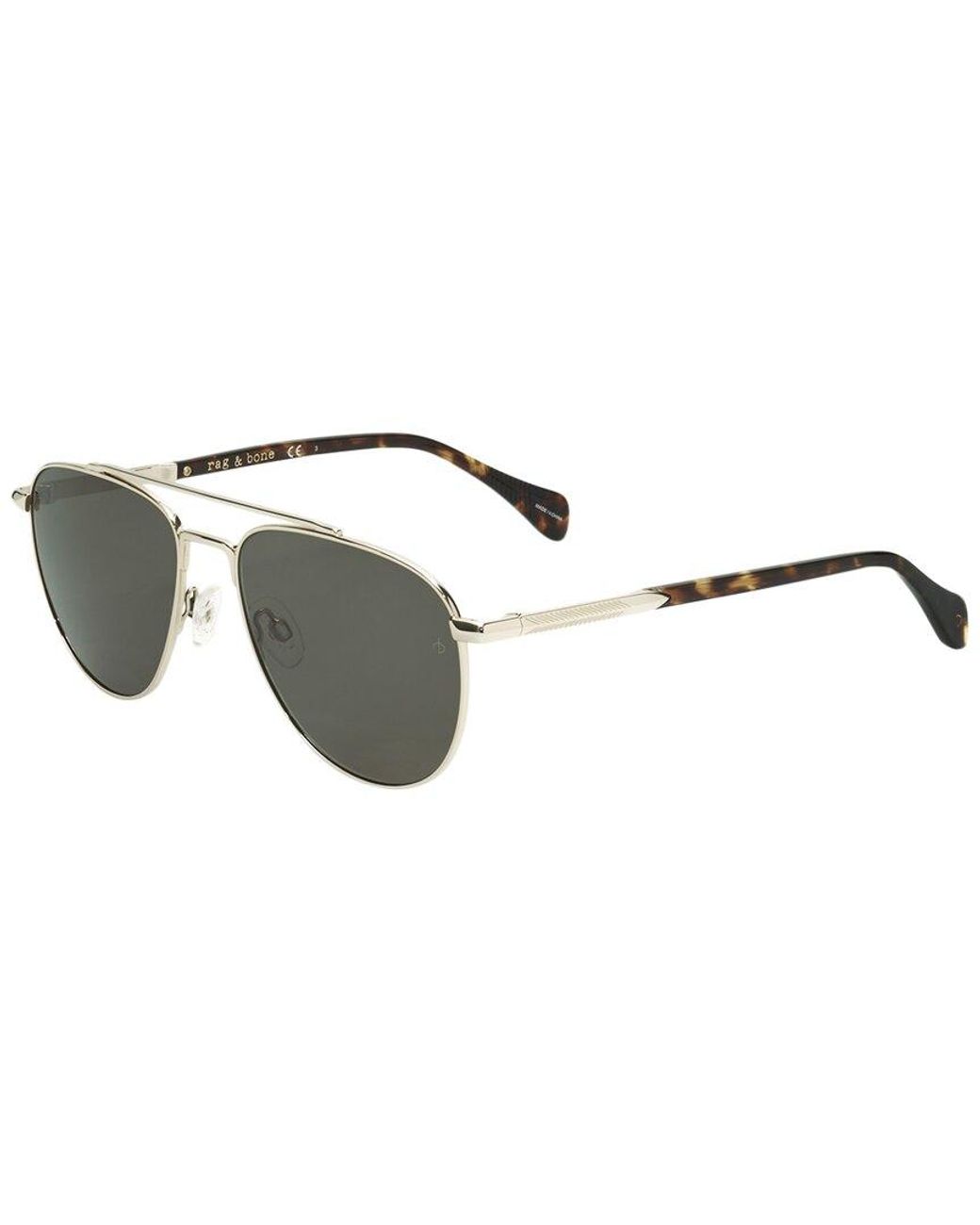 Rag & Bone Metallic Rnb1044 55mm Sunglasses