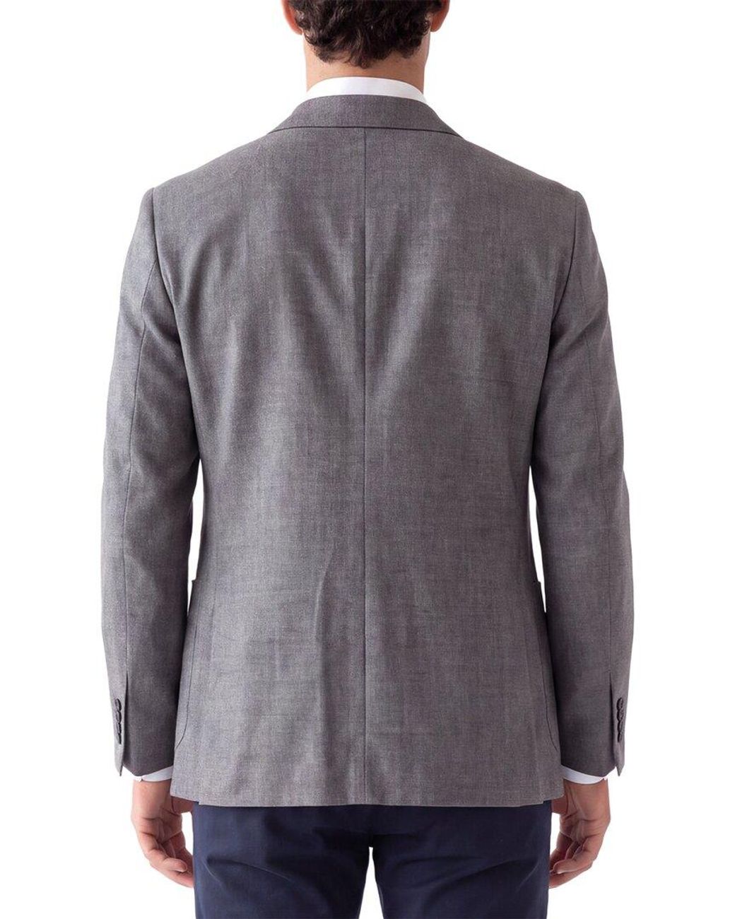 Corneliani Gray Cc Collection Virgin Wool Jacket for men