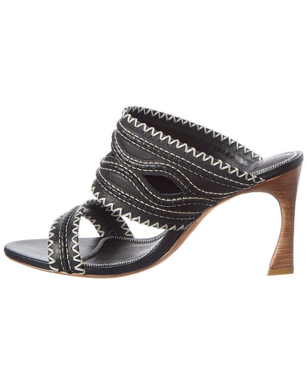 Alexandre Birman Black Erika 85 Leather Sandal