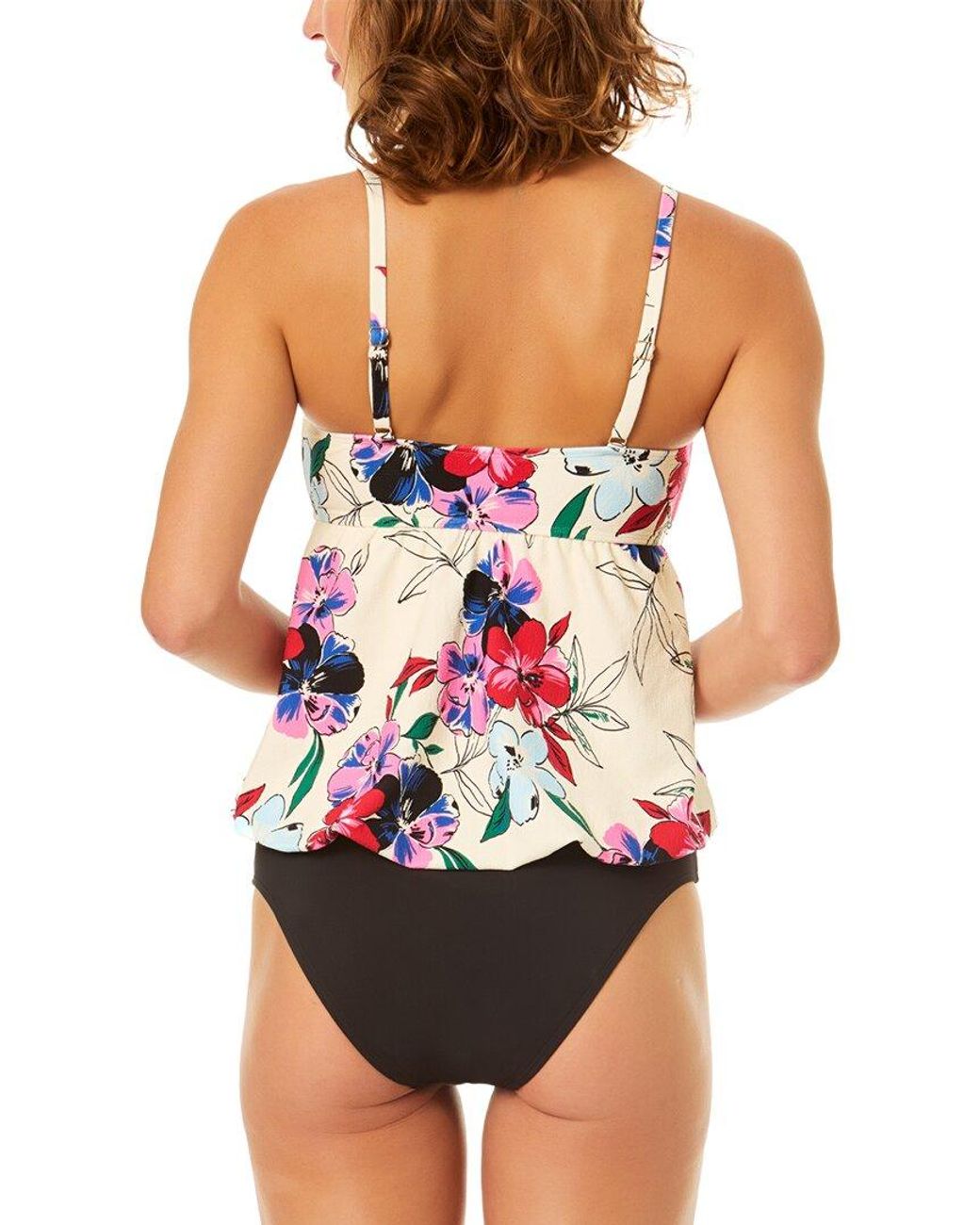 Cece Multicolor Bubble Tankini