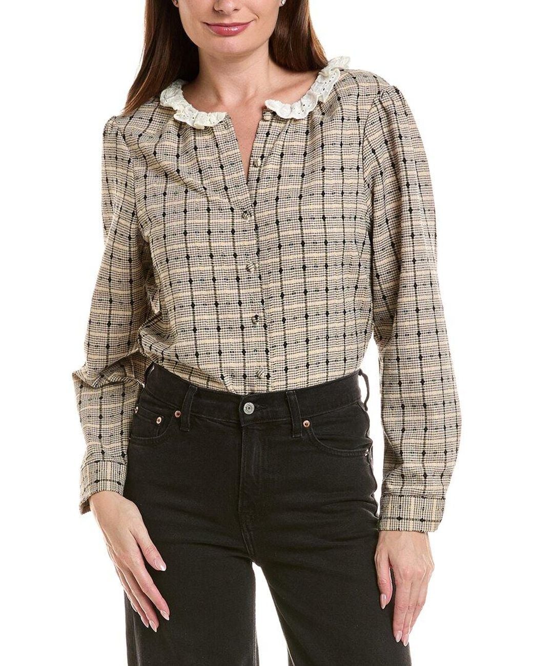 ANNA KAY Gray Luna Blouse