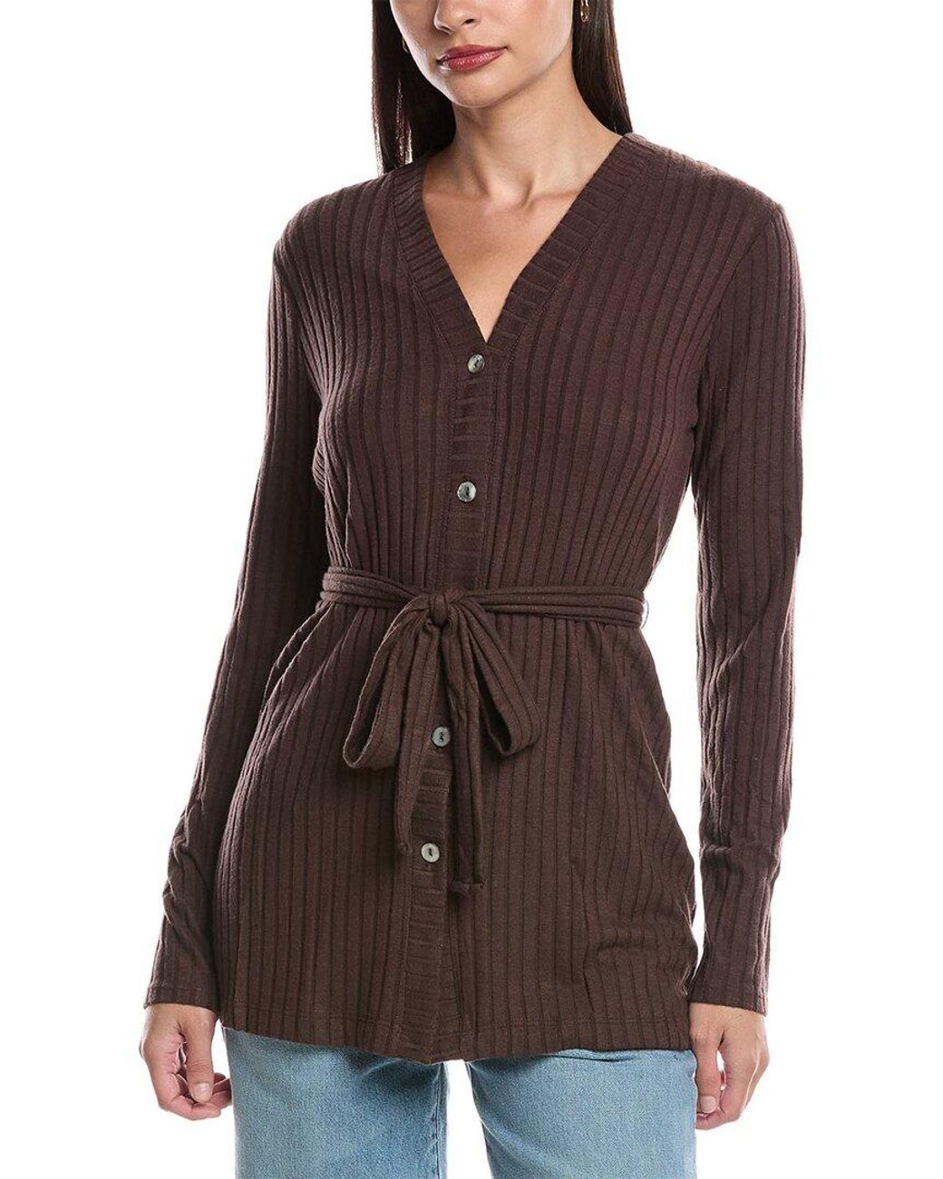 Michael Stars Brown Celeste Cardigan