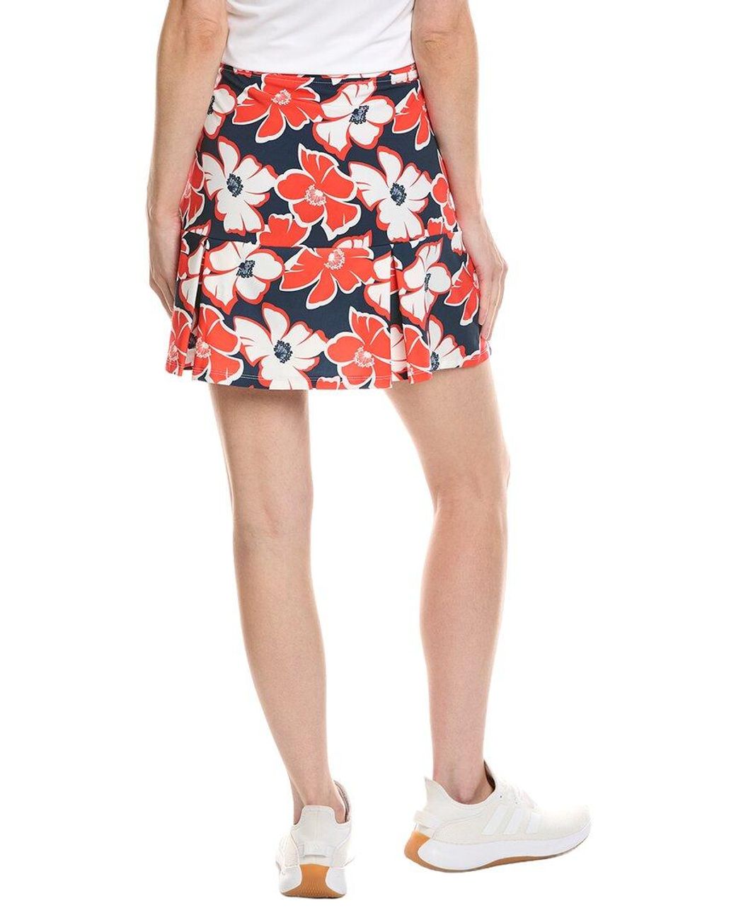 Stella Parker Red Pleated Hem Skort