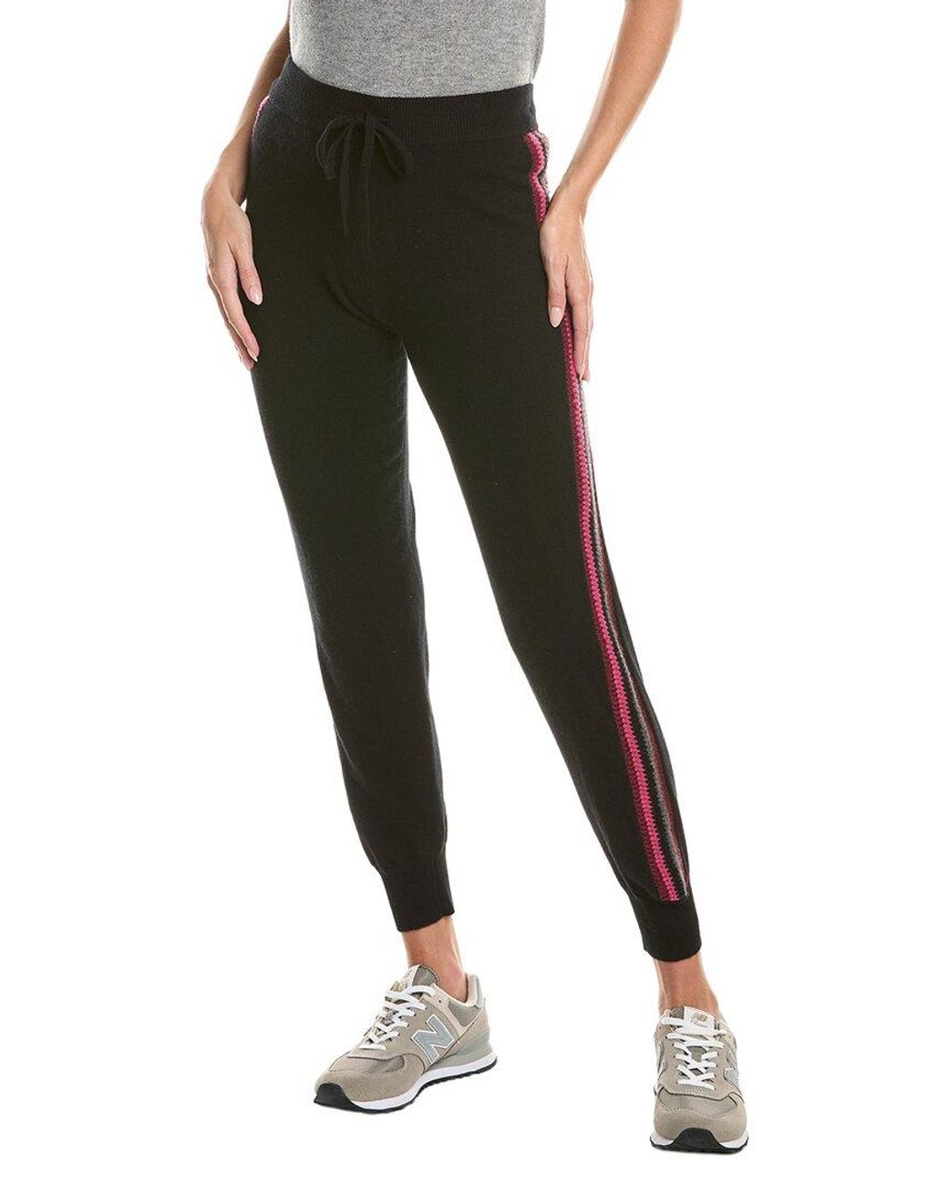 Johnny Was Black The Crochet Cashmere Jogger Pant