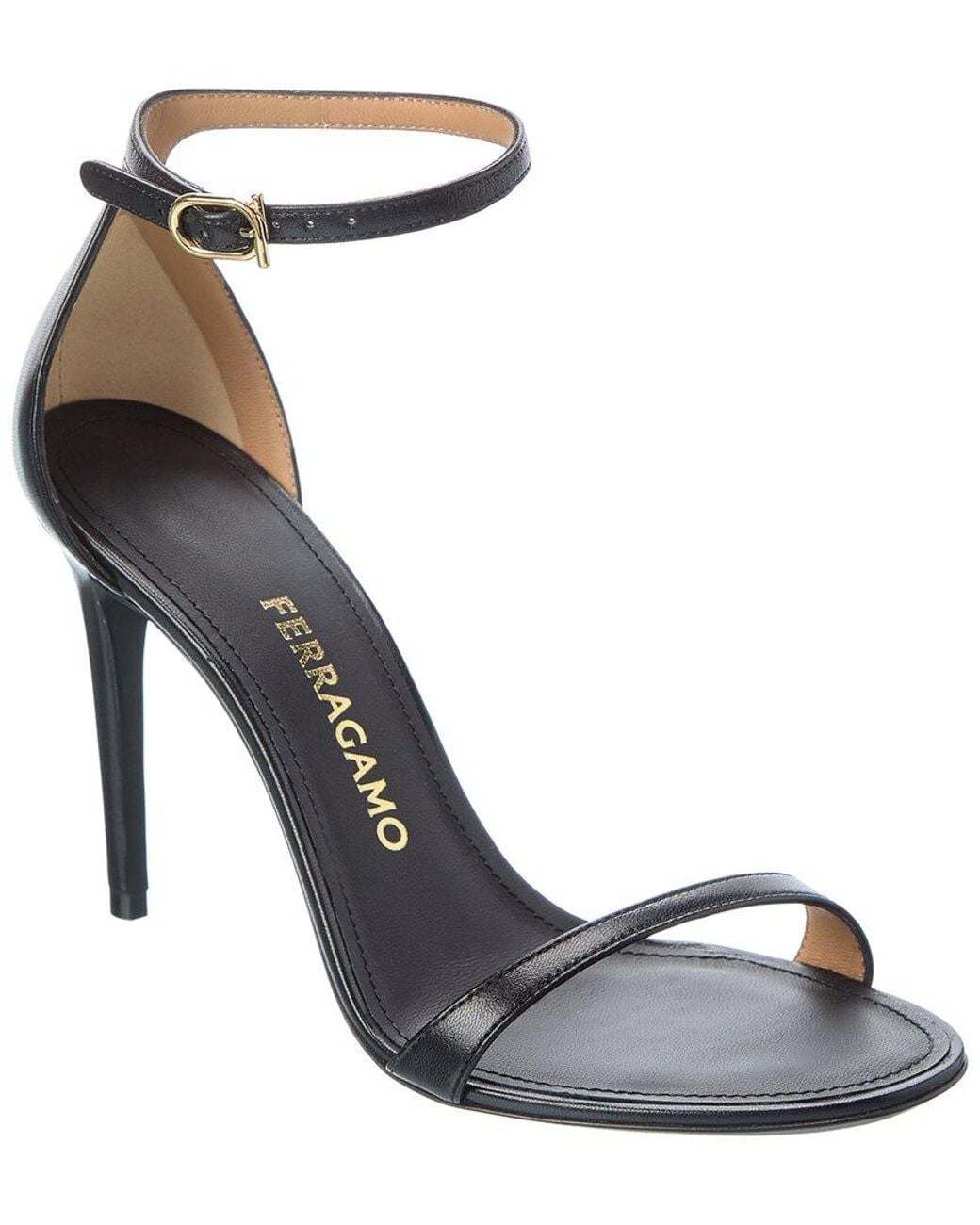 Ferragamo Metallic Milly Leather Sandal
