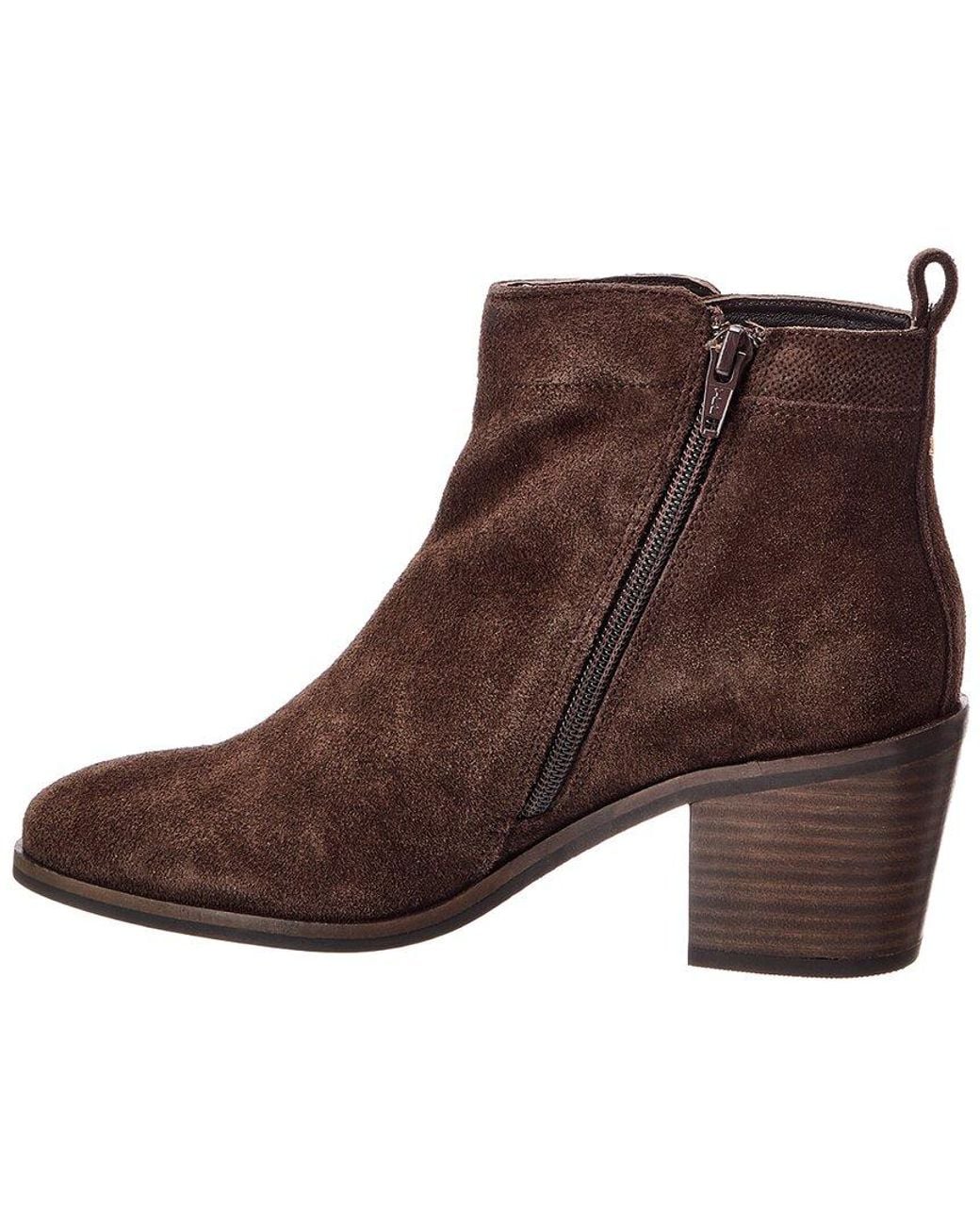 Dune Brown Paicing Suede Boot