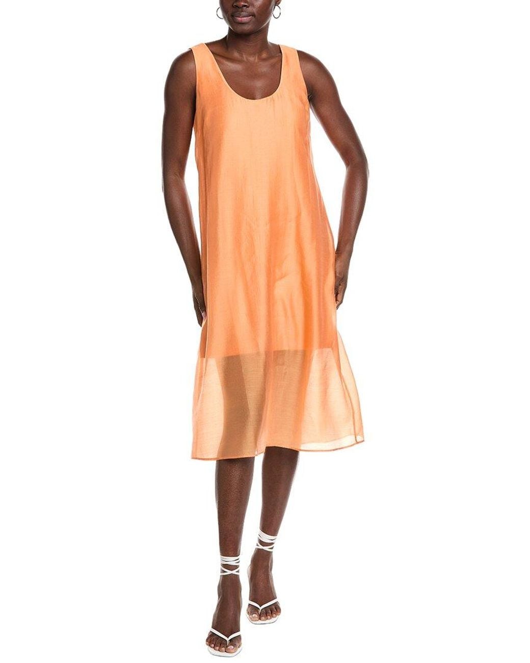 Cabi Orange Glimmer Dress