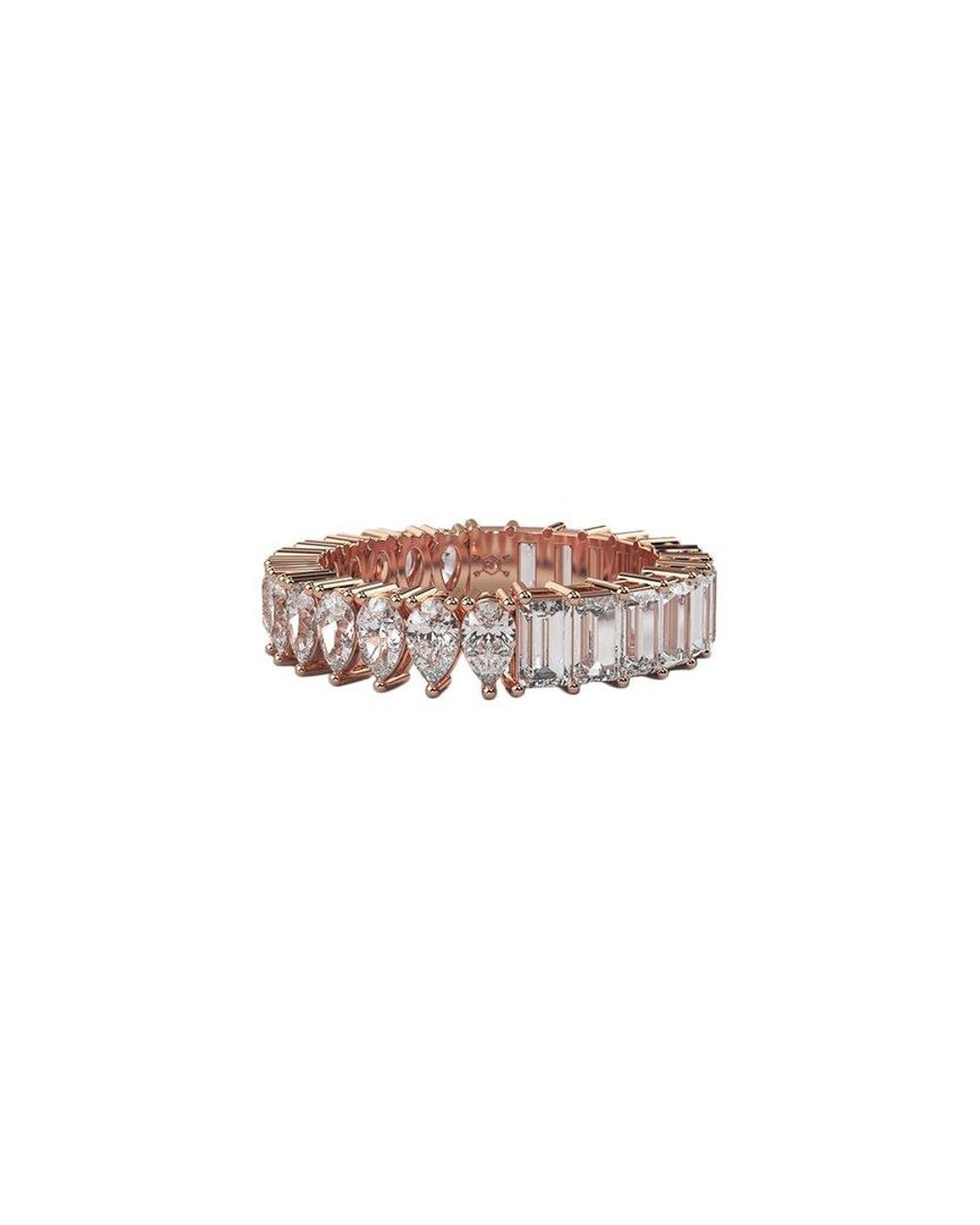 Lab Grown Diamonds White 14K Rose 3.50 Ct. Tw. Lab-Grown Diamond Ring