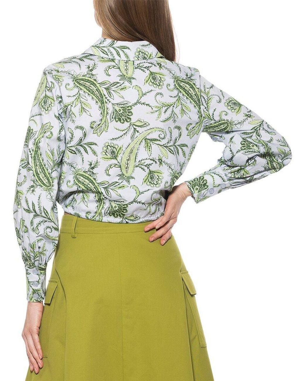 Alexia Admor Green Gianna Shirt