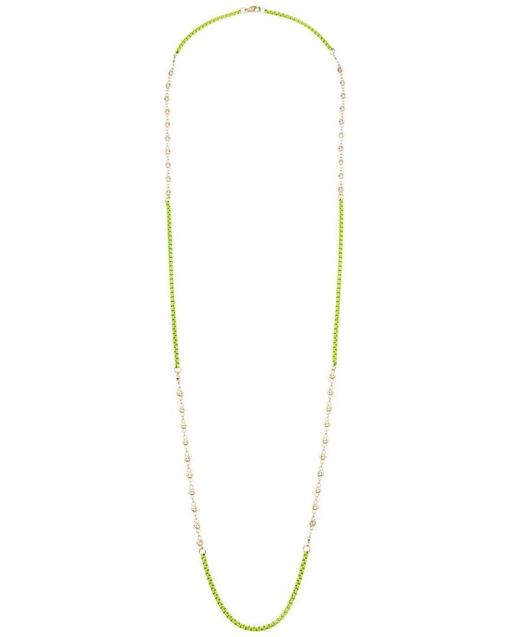 Juvell Metallic 18k Plated Cz Link Necklace