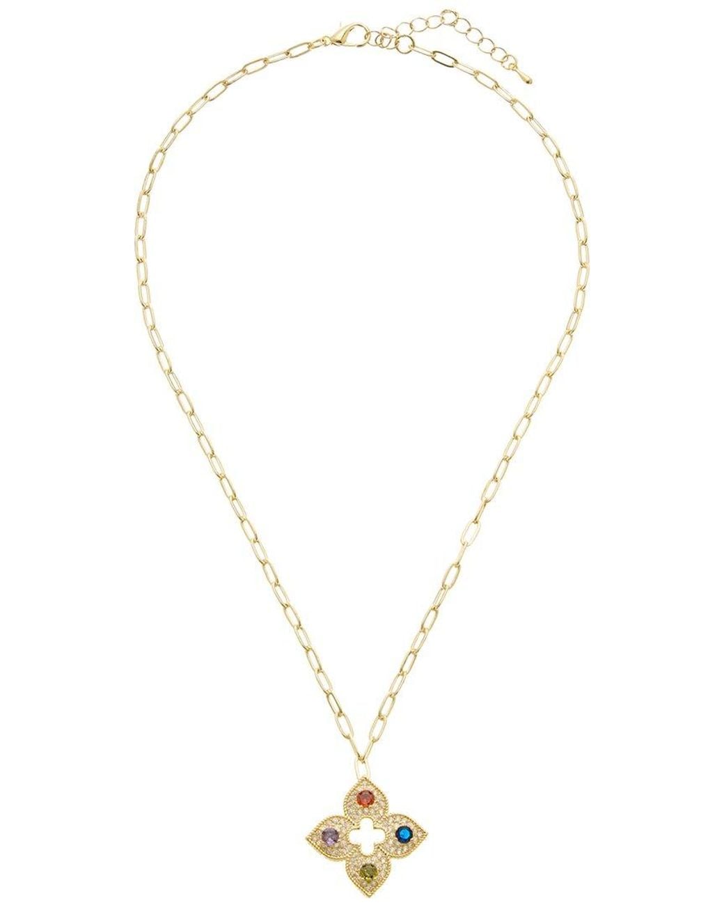 Juvell Metallic 18K Cz Necklace