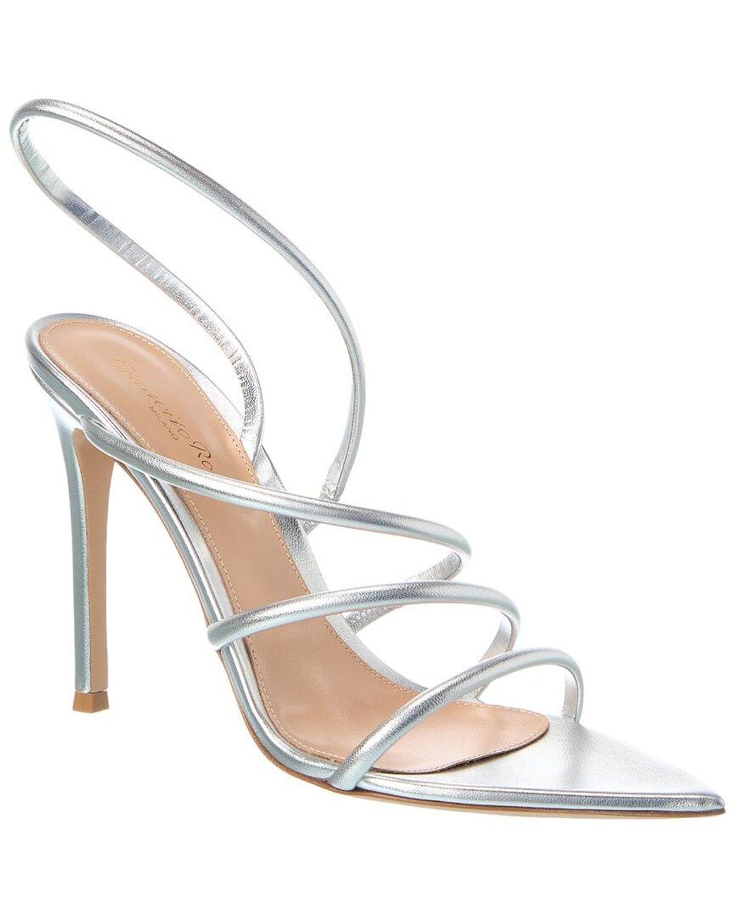 Gianvito Rossi White Ettie 105 Leather Sandal