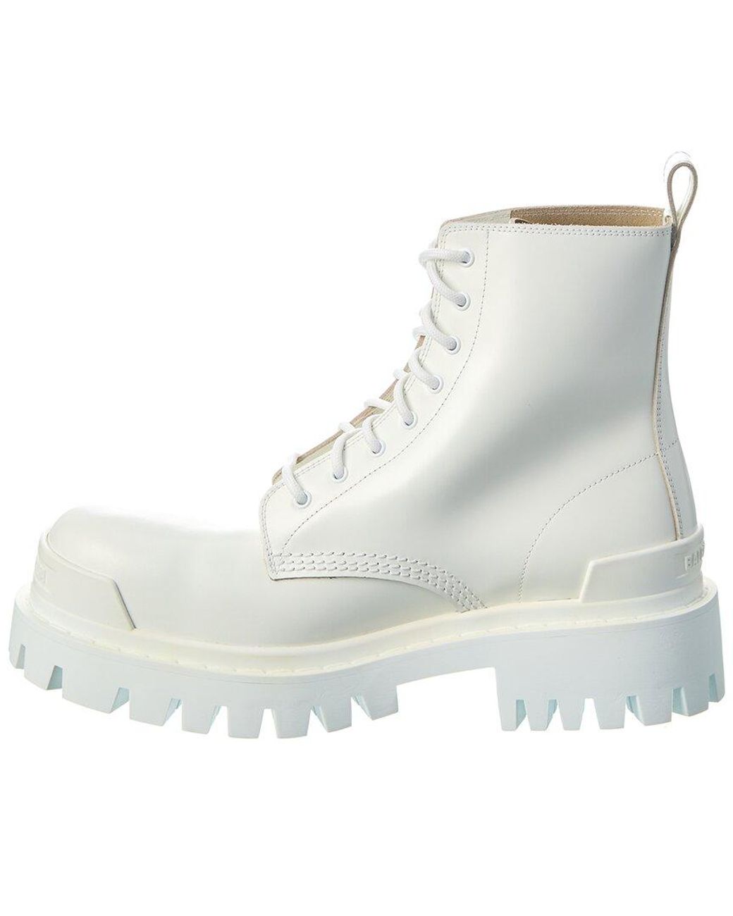 Balenciaga Natural Strike Leather Boot