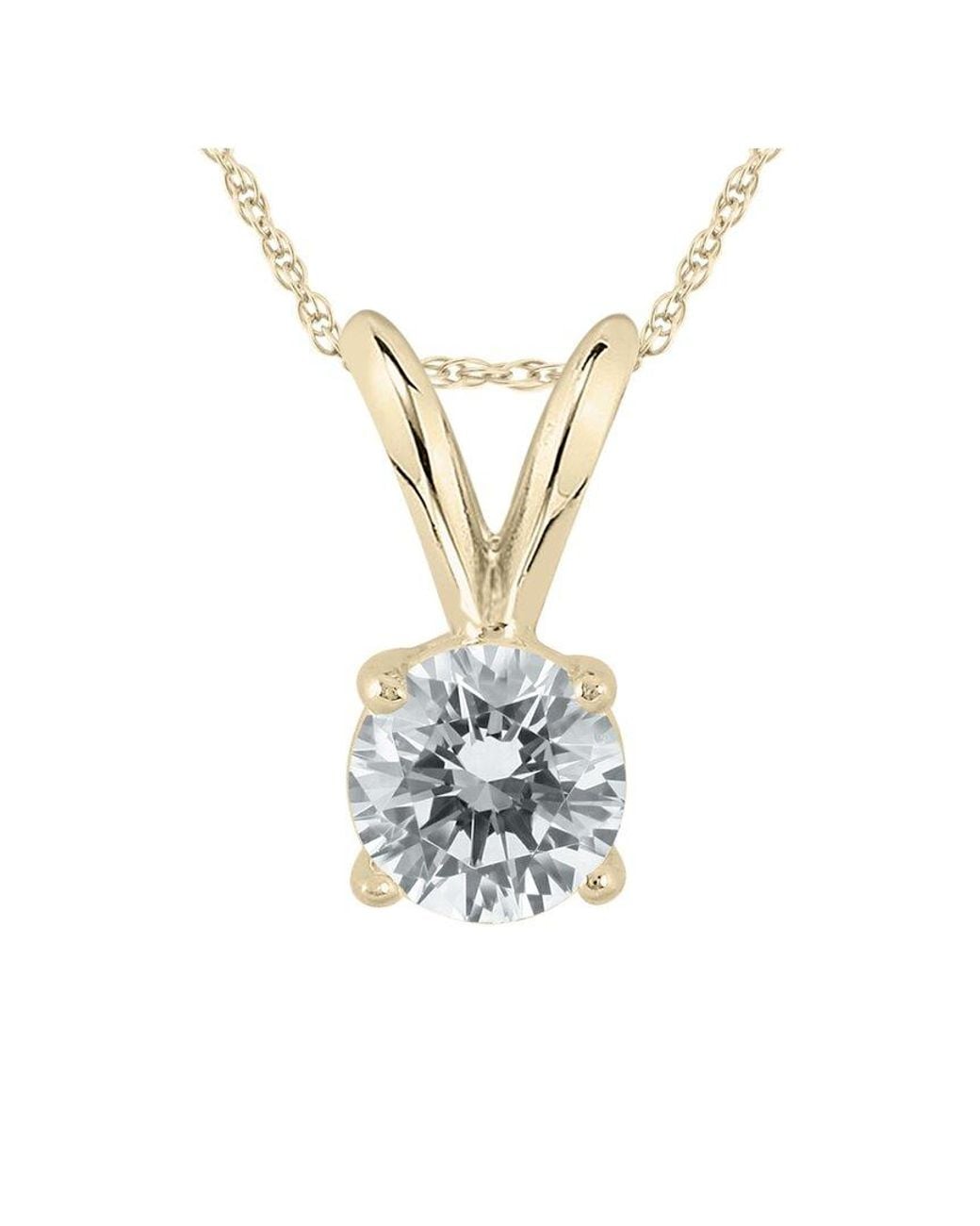 Diamond Select Cuts Metallic 14k 0.46 Ct. Tw. Diamond Necklace