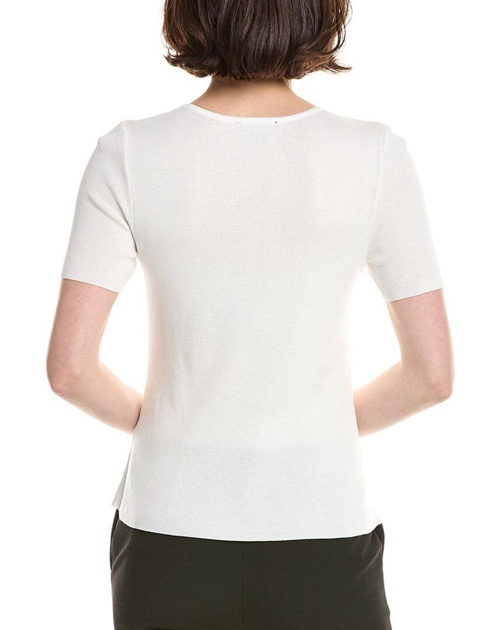 Tahari White Petite Sweater