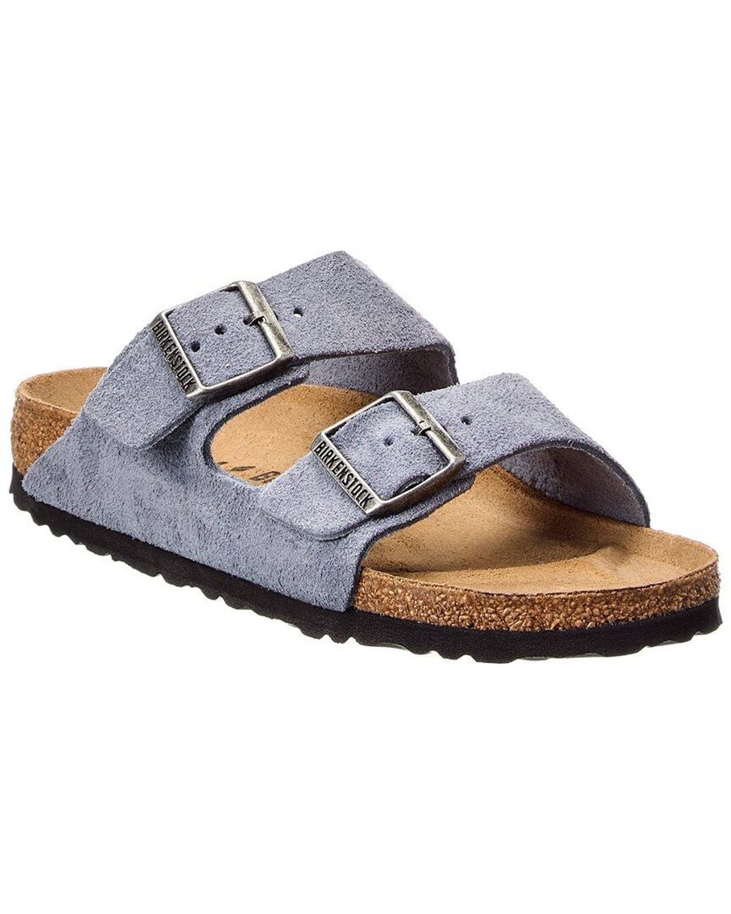Birkenstock Blue Arizona Narrow Suede Sandal