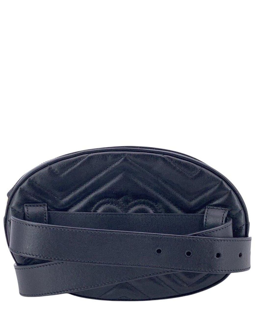 Gucci Blue Shoulder Bag Gg Marmont (Authentic Pre-Loved)