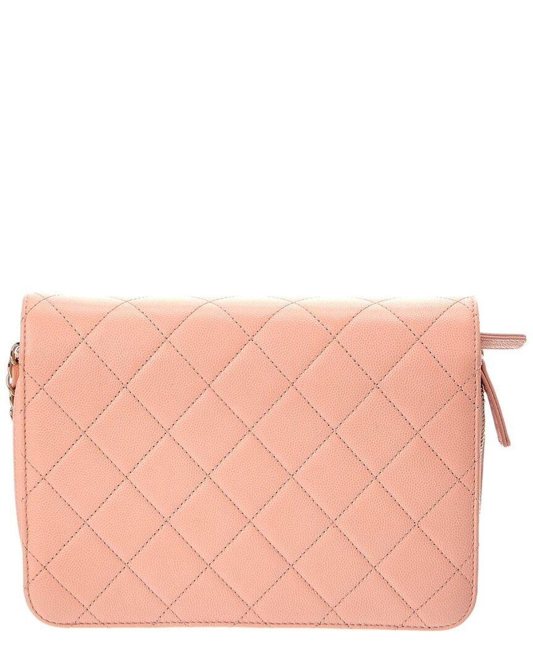 Chanel Pink Quilted Leather Matelasse Shoulder Bag (Authentic Pre-Loved)