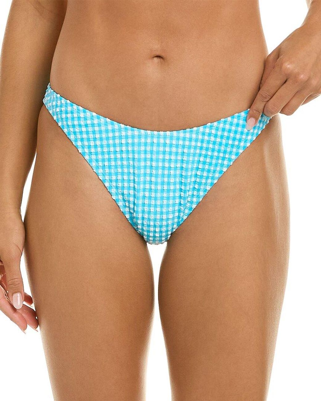 Lilly Pulitzer Blue Pico High-Cut Bikini Bottom