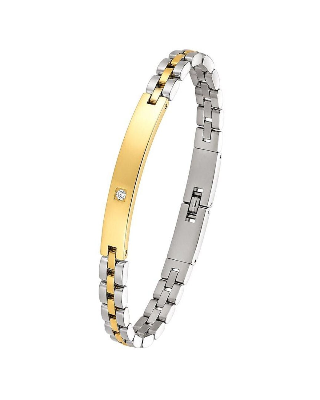 jean claude White Stainless Steel Bracelet for men