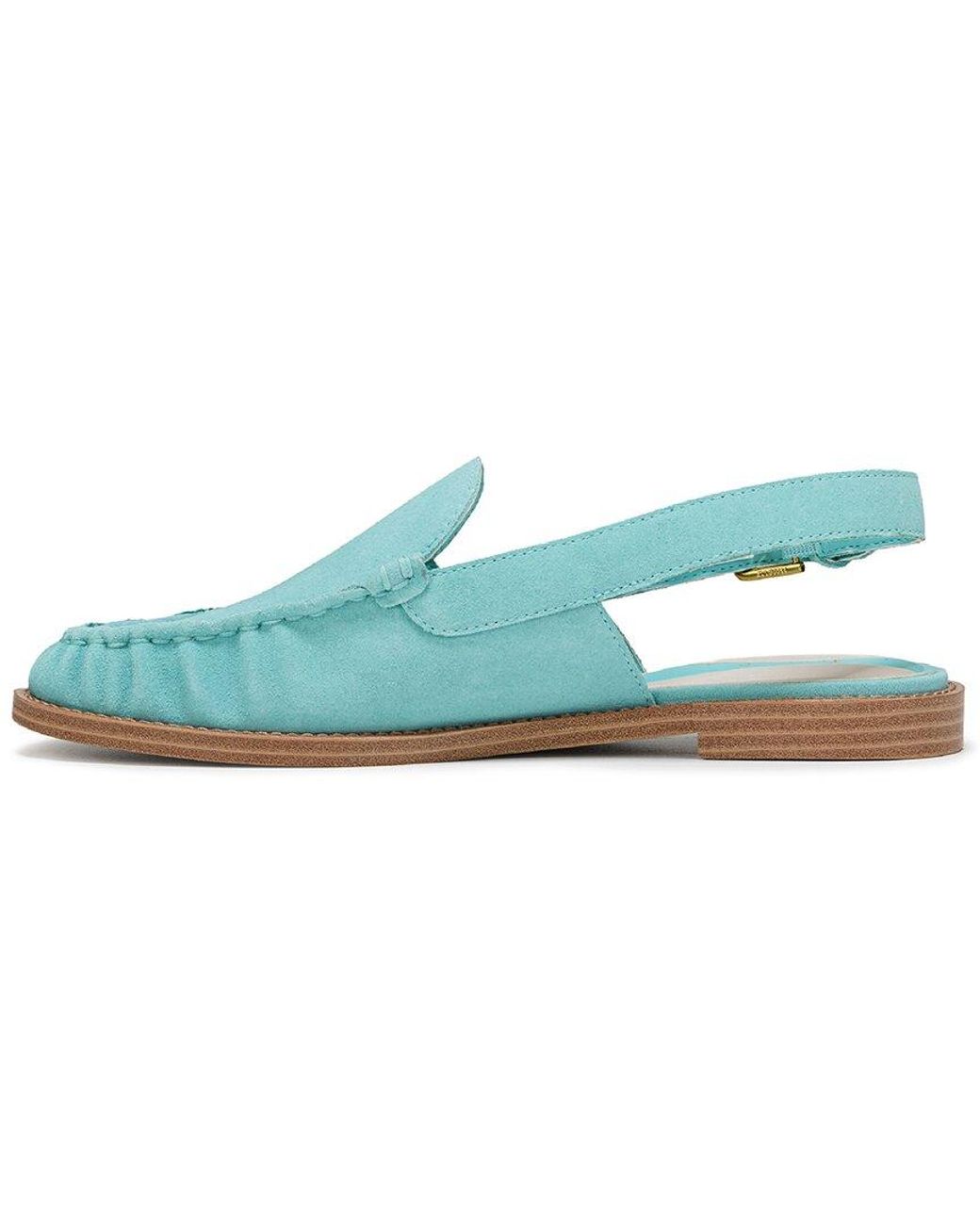 Franco Sarto Blue Sully Leather Slingback